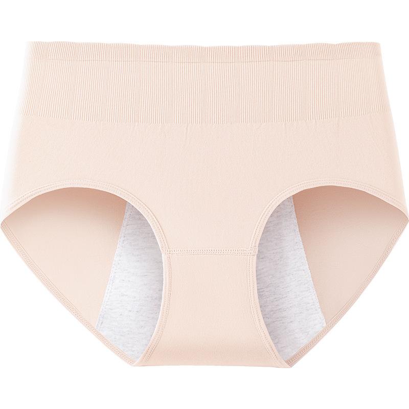 Large Size Women Spring and Autumn Menstrual Period Leak Proof Belly Full Cotton Antibacterial Crotch High Waist Triangle Briefs