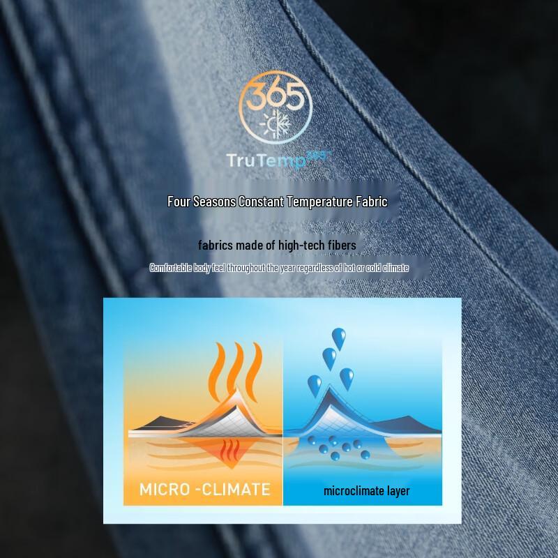 JACK&JONES Men's Loose Straight Multi-Pocket Mid-Blue Washed Jeans