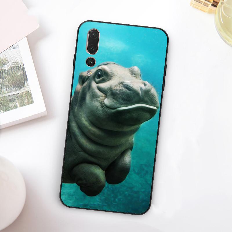 Cartoon Hippos Pattern For Huawei Nova 12i 12s 11i 7i 8i Y73 Y70 Y90 Y60 Y72 Y61 Y91 9 10 SE P30 Pro P40 Lite Case
