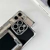 Luxury Electroplating With Card Holder Phone Case For IPhone 16 15 14 13 12 11 Pro Max Plus Soft Silicone Cover