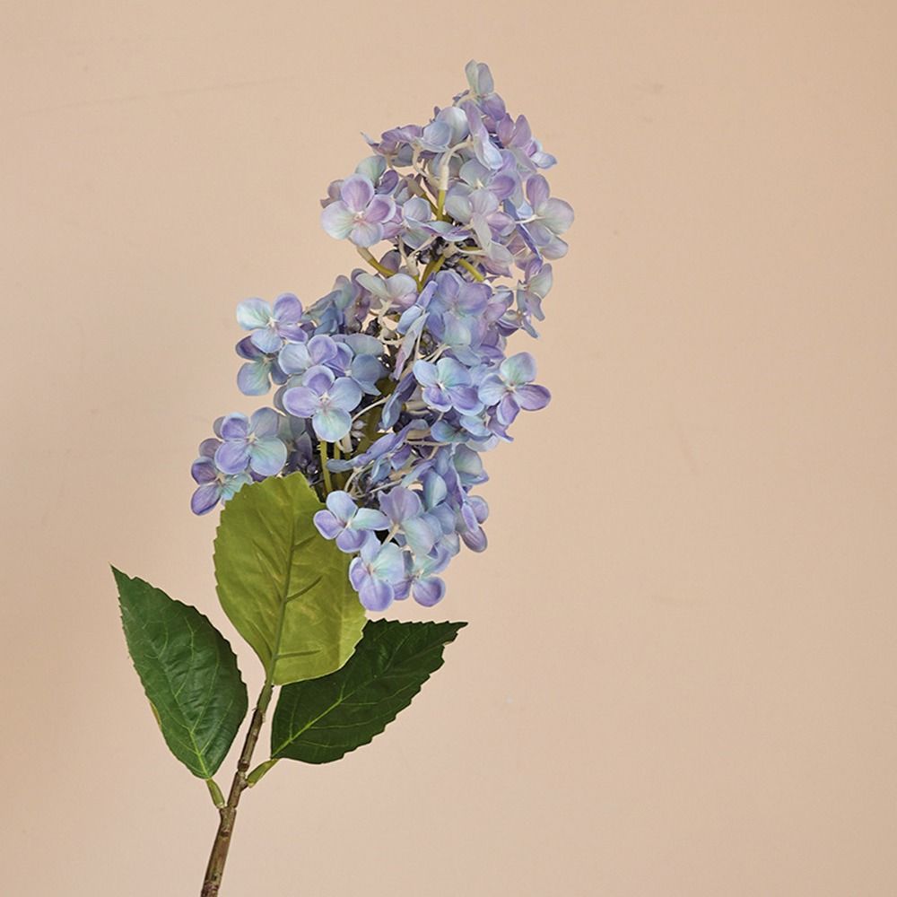 Luxury Lilac Hydrangea Flowers Branch Plastic Fake Flower  Home Hotel Table Decor
