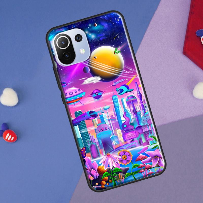 Moon Stars Space Cover For Xiaomi 14T Pro 11T 12T 13T 13 14 Ultra POCO X7 Pro X3 X5 F3 F5 F6 M6 X6 Pro Case