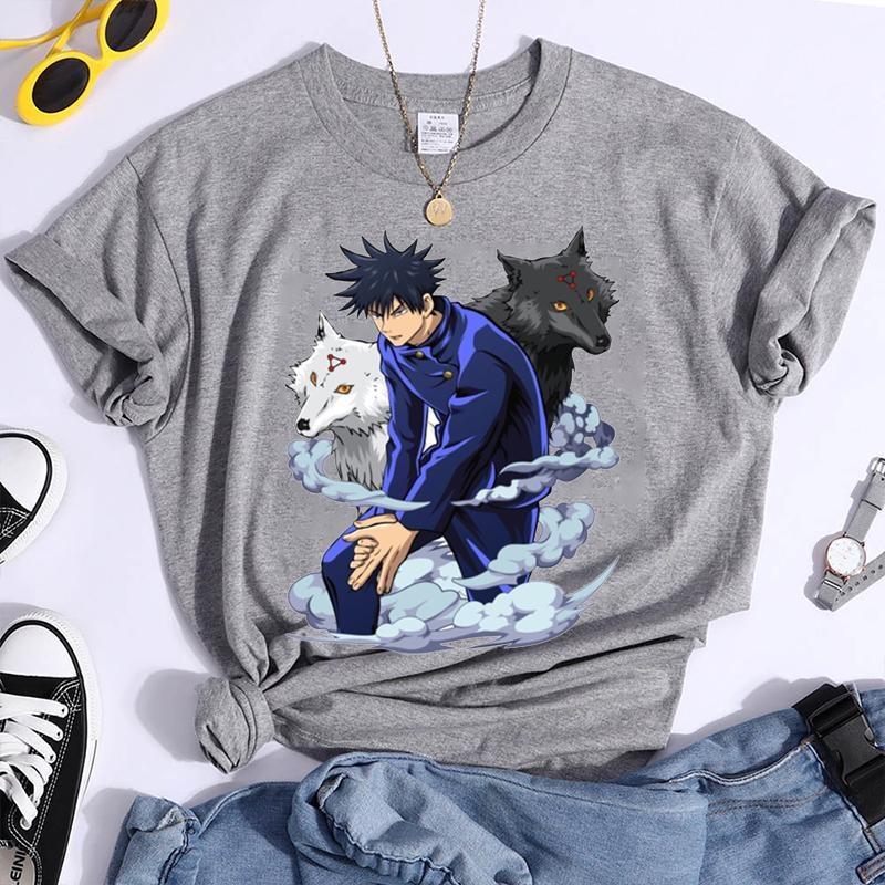 New Fushiguro Megumi T Shirt Fashion Personality Loose Short Sleeve Streetwear Casual Anime Harajuku Tees