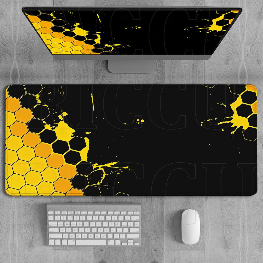 HD Printing Hexagon Large Gaming Mouse pad Design MousePad Computer Desk Mat For PC Accessories Keyboard Mats Table Rug Xxl
