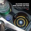 2PCS Car Coaster Water Cup Bottle Holder Anti-slip Pad Mat For Volkswagen VW Scirocco Jetta Beetle Golf 4 5 6 Passat Polo B5KD2