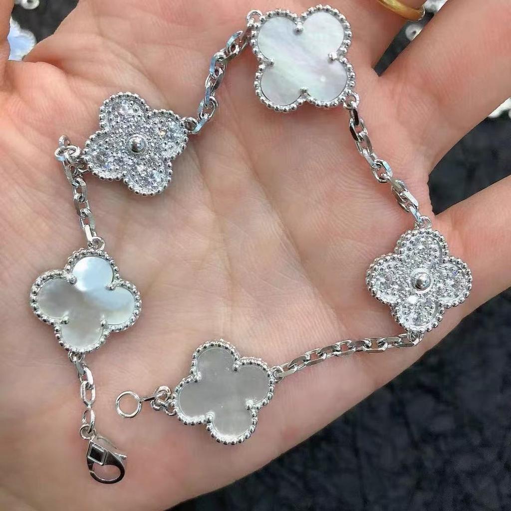New Four-leaf Clover Bracelet 18k High-end Mother-of-pearl Jewelry Women's Bracelet