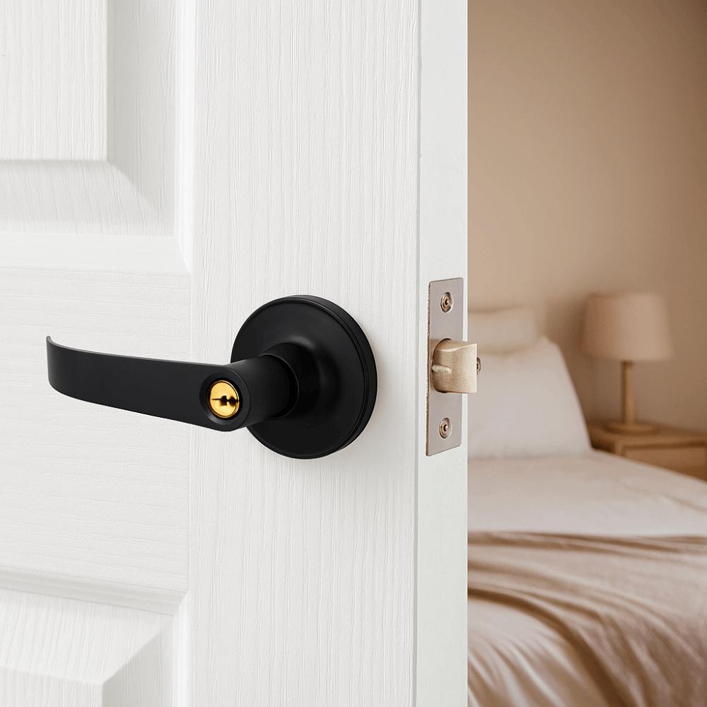 35-50mm Door Handle Lock Aluminum Zinc Zinc Alloy Keyed Locks Durable Spherical Door Lock  Living Room