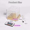Dynamic Rotating Water Ripple Projector Night Light 3/16 Colors Flame Crystal Lamp for Living Room Study Bedroom Rotating Light