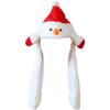 Christmas Hat Animated Holiday Hat With Moving Festive Figures Snowman Festive Air Cap Santa Claus Cap Xmas New Year Hats