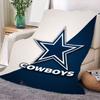 Manta con Logo Audaz de los Dallas Cowboys - Manta de Felpa Suave Premium con Elegante Diseño Azul Marino y Blanco, Perfecta para Aficionados, Acogedora
