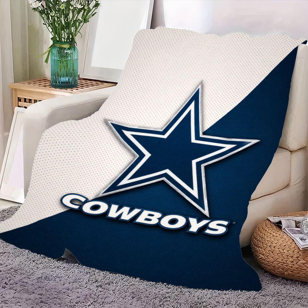 Manta con Logo Audaz de los Dallas Cowboys - Manta de Felpa Suave Premium con Elegante Diseño Azul Marino y Blanco, Perfecta para Aficionados, Acogedora