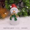 Santa Claus and Snowman Figurines with Christmas Ornaments, Brown Bear Gift Bag & Micro Landscape Pendant