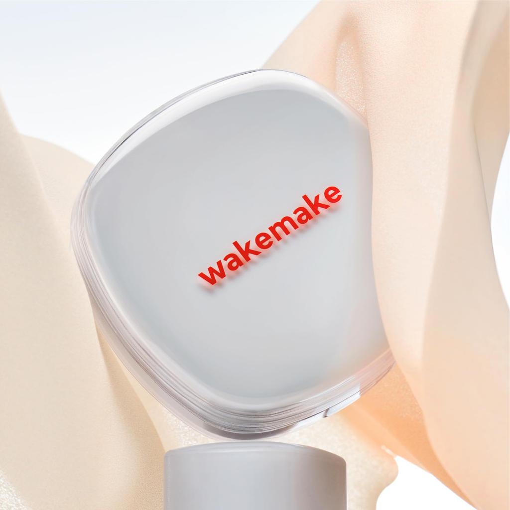 Wakemake Seamless Wear Cushion Foundation Natural Pore Popular Korean Cosmetics Rosy SPF50+ PA+++ Moisturizing, Coverage, Coverage, Long-Lasting, (22P