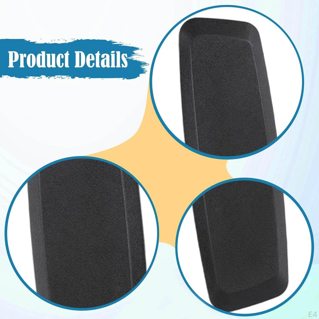 2 Pieces Office Chair Armrest Arm Pads PU Leather Universal Easy Installation Comfortable Replace