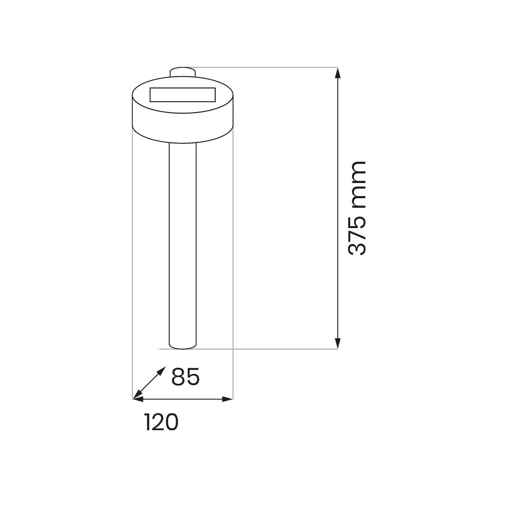 Eye Solar Bollard 3000K Ip44
