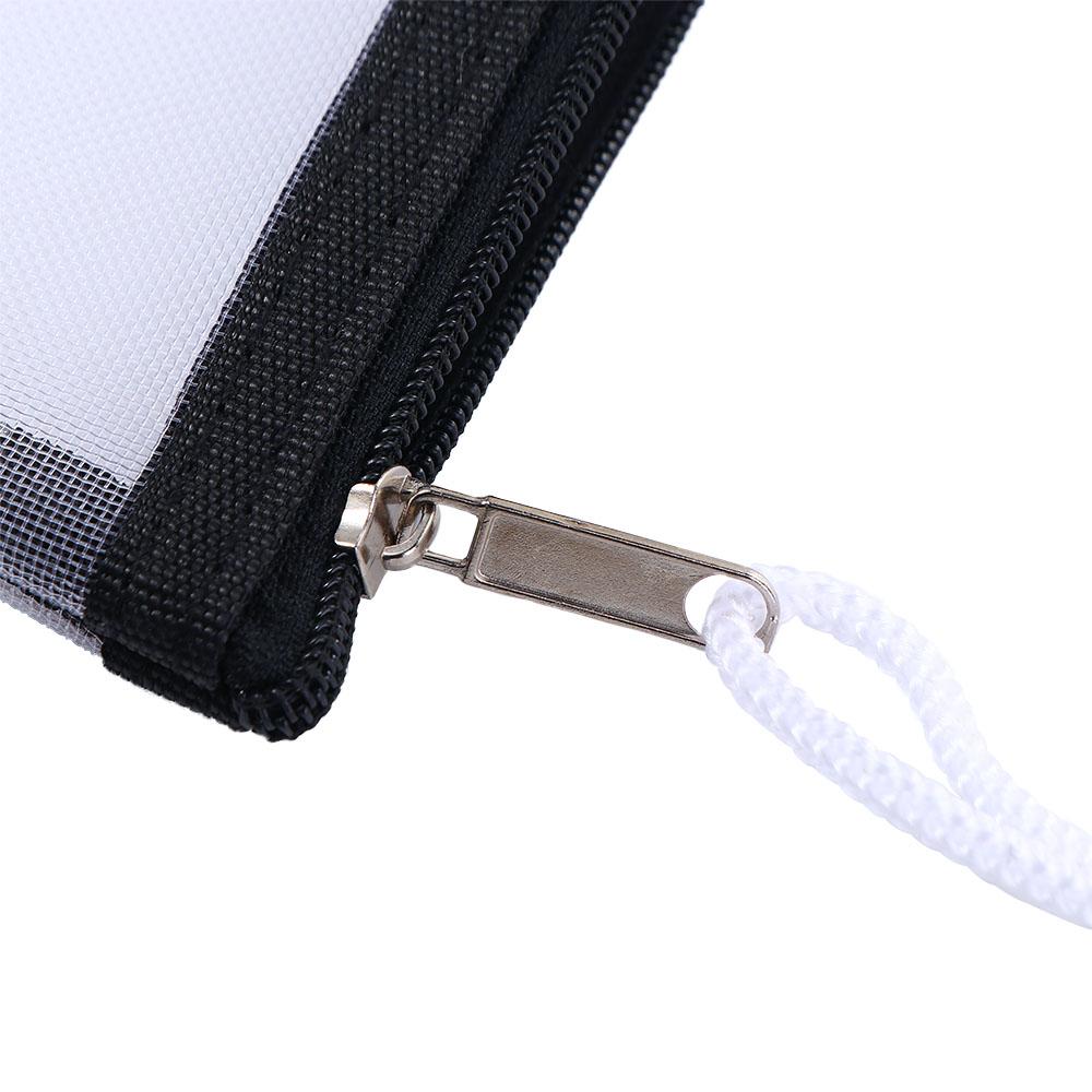 Nylon Mesh Cosmetic Bag ID Credit Card Holder Small Coin Purse Mini Zipper Pouch Mesh Storage Bags