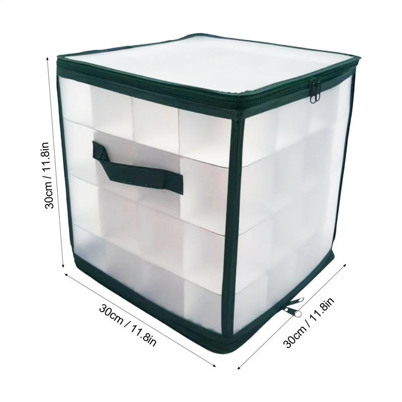 Christmas Ball Storage Box 64 Compartments Large Capacity Foldable Storage Box For Storing Ball Toys And Ornaments