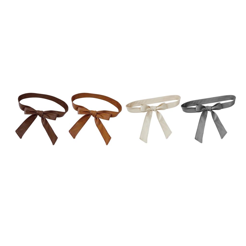 Women PU Leather Overcoat Waist Belt Versatile Soft Tie Belt for Leather Jacket