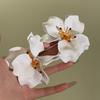 Acrylic glass bead flower earrings fashion super fairy stud earrings high sense sweet small fresh versatile earrings