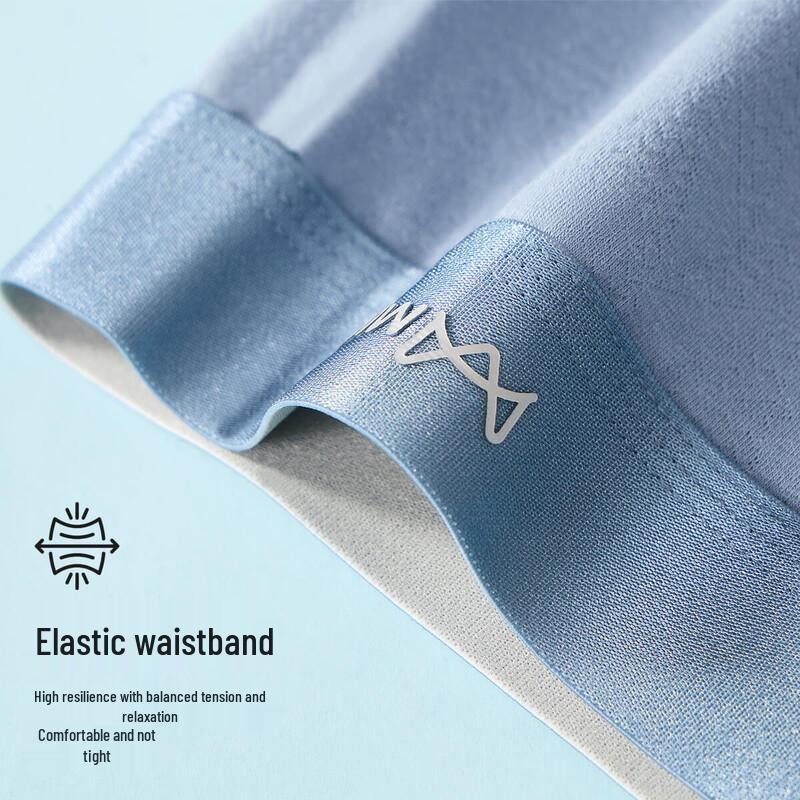 Mao Ren Men's High-Elastic Cotton Boxer Briefs 4-Pack