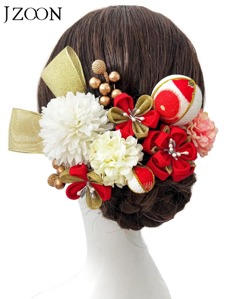 Hair Hair Popular Japanese Hair Graduation Entrance Wedding Recital [JZOON Ornament] Shichi-Go-San Ornament, Clothes, Accessory, Hairpin, Kimono,