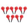 10PCS Archery Arrow Head Safety Arrow Tips Screw in Nylon Archery Accessory for Hunting Game Practice Kids Adults Red