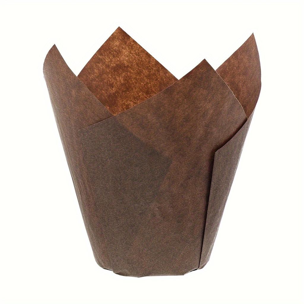 50pcs Tulip Muffin Cases Paper Cupcake Baking Cups Oilproof Cupcakes Liner Baking Muffin Box Cup Cake Decorating Tool Wrap Case
