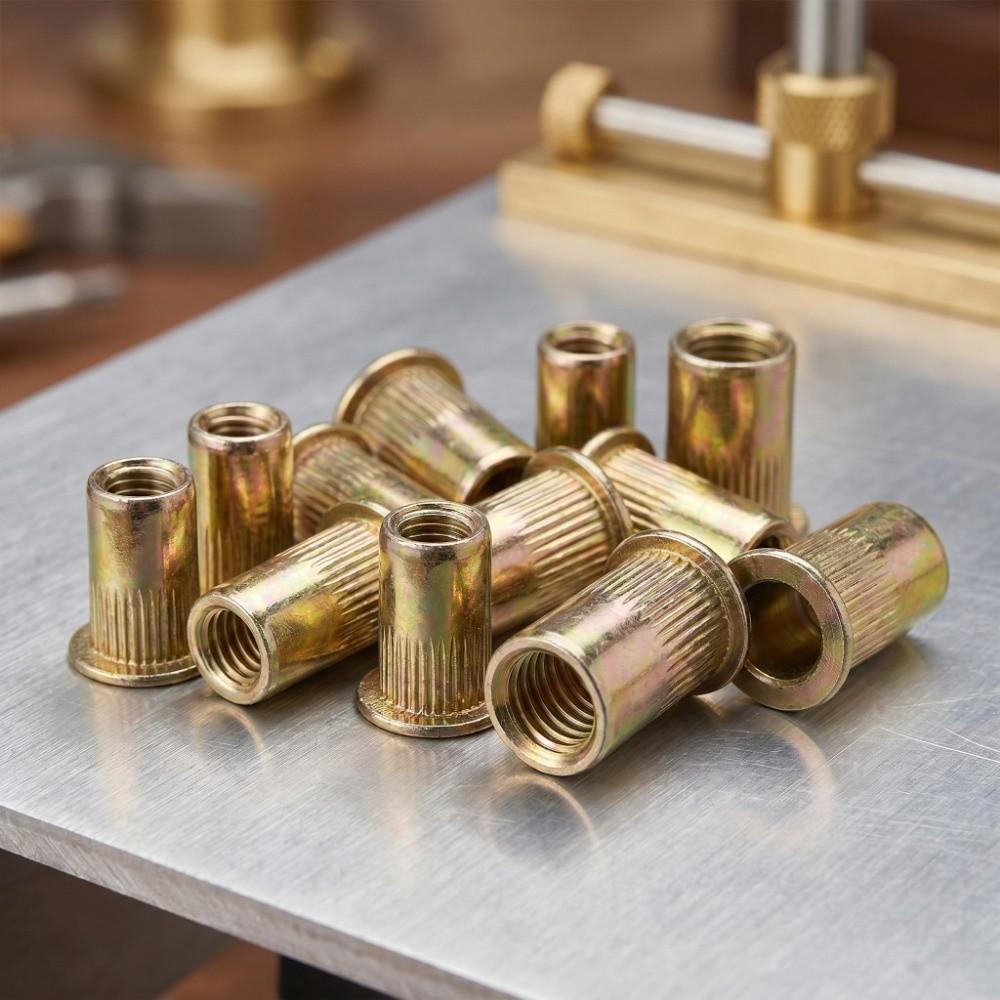 150/165Pcs Carbon Steel Rivet Nut Assortment Kit Assorted Sizes Nutsert Kit  Metal Fabrication
