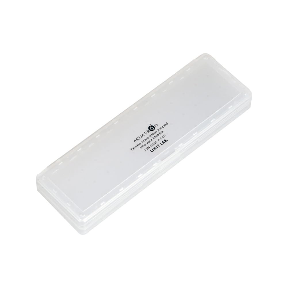 LIHIT LAB AQUA DROPs Pencil Case, Milky White, 10-Pack, A5021-1_10