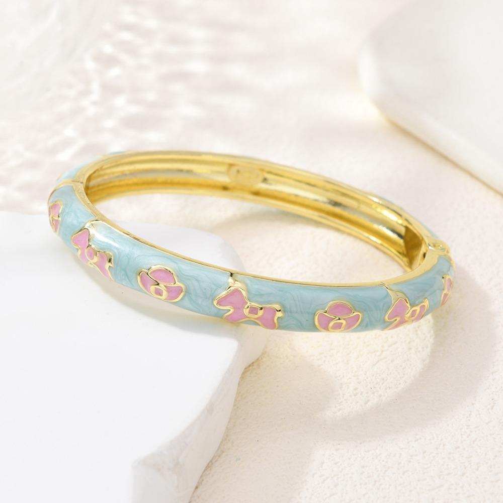 Chinesischer Stil Vintage Cloisonné Armreif Traditionelles Damen-Handarmband Glasierter Armreif Mädchen