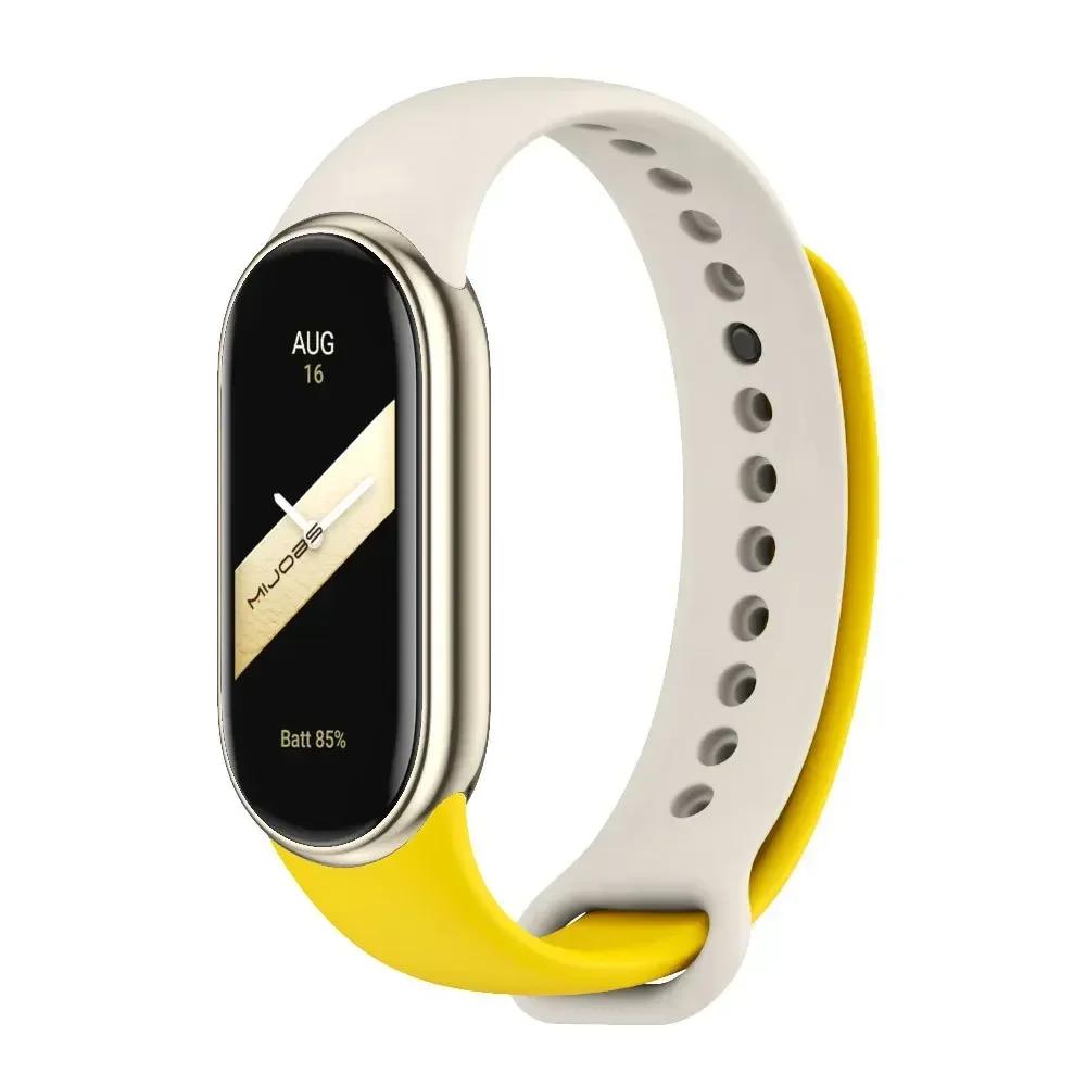 Silicone Strap for Xiaomi Mi Band 9 8 Strap NFC Sports Rubber Bracelet Wristband Pulseira Correa Smart for Mi Band 8/9 Accessory