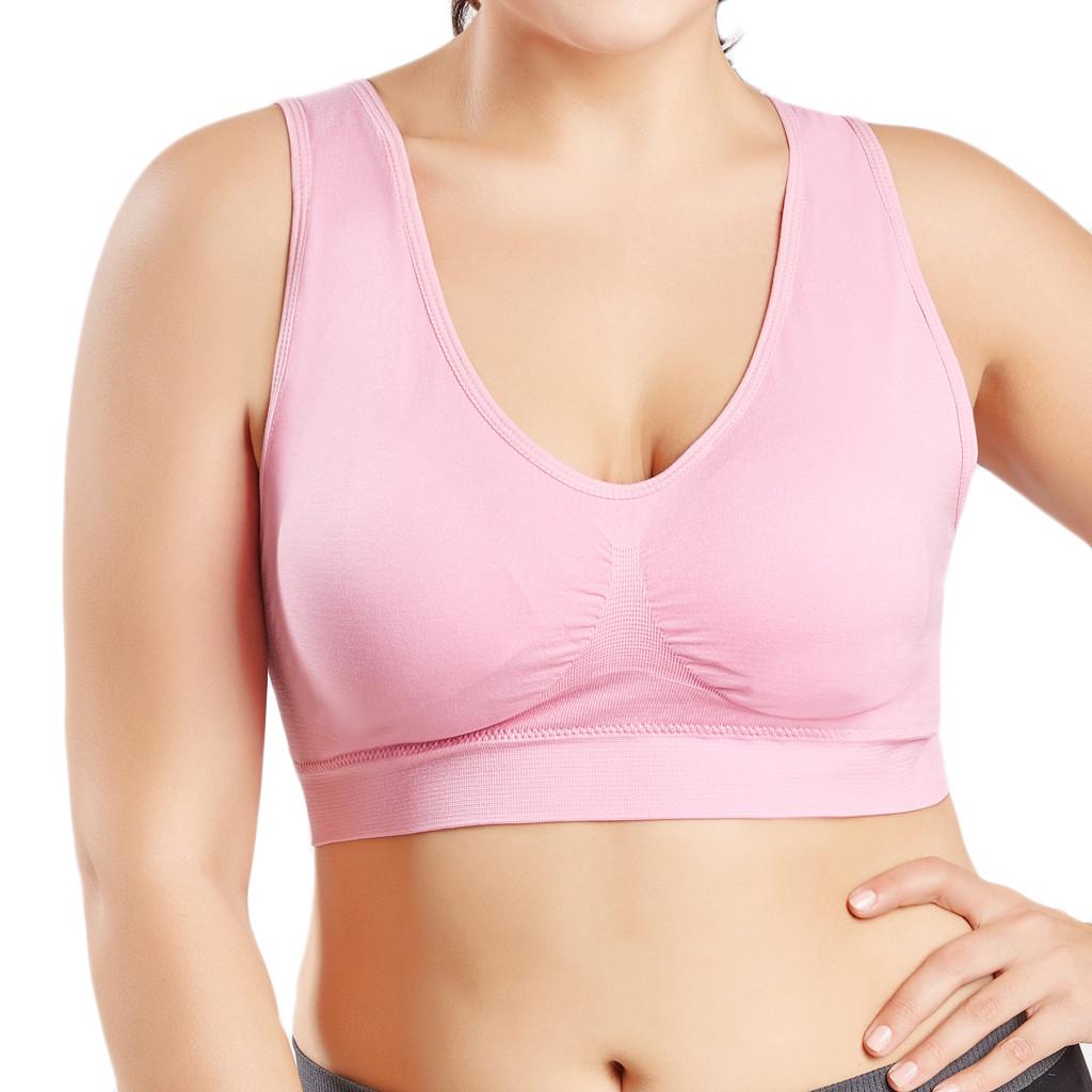 Women Color Plus Size Ultratenká velká podprsenka Sportovní podprsenka Full Bra Cup Tops