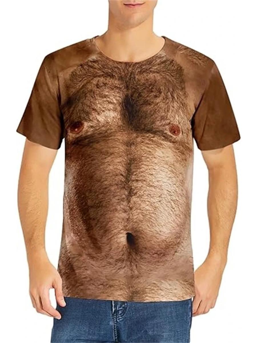 

Футболка з 3D-принтом із підробленим м’язовим малюнком, чоловічий одяг, літні смішні, потворні чоловічі футболки Harajuku Y2k Fashion Party з коротким рукавом, чоловіча футболка S