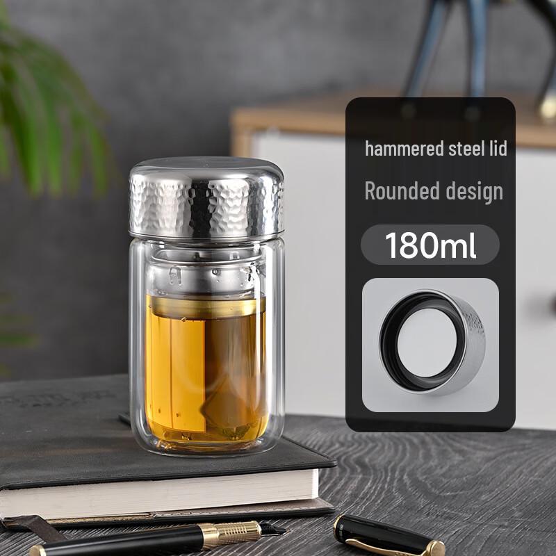 Portable Double-Layer Glass Tea Infuser Bottle