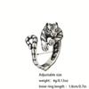 Adjustable Alloy Tiger Ring - Fashionable Trendy Style