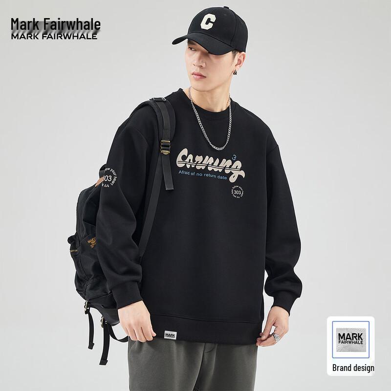 

Mark Fairwhale Men s Casual Letter Print Sweatshirt 4XL