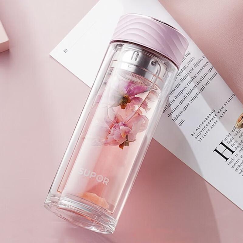 SUPOR Double-Wall Glass Tea Tumbler