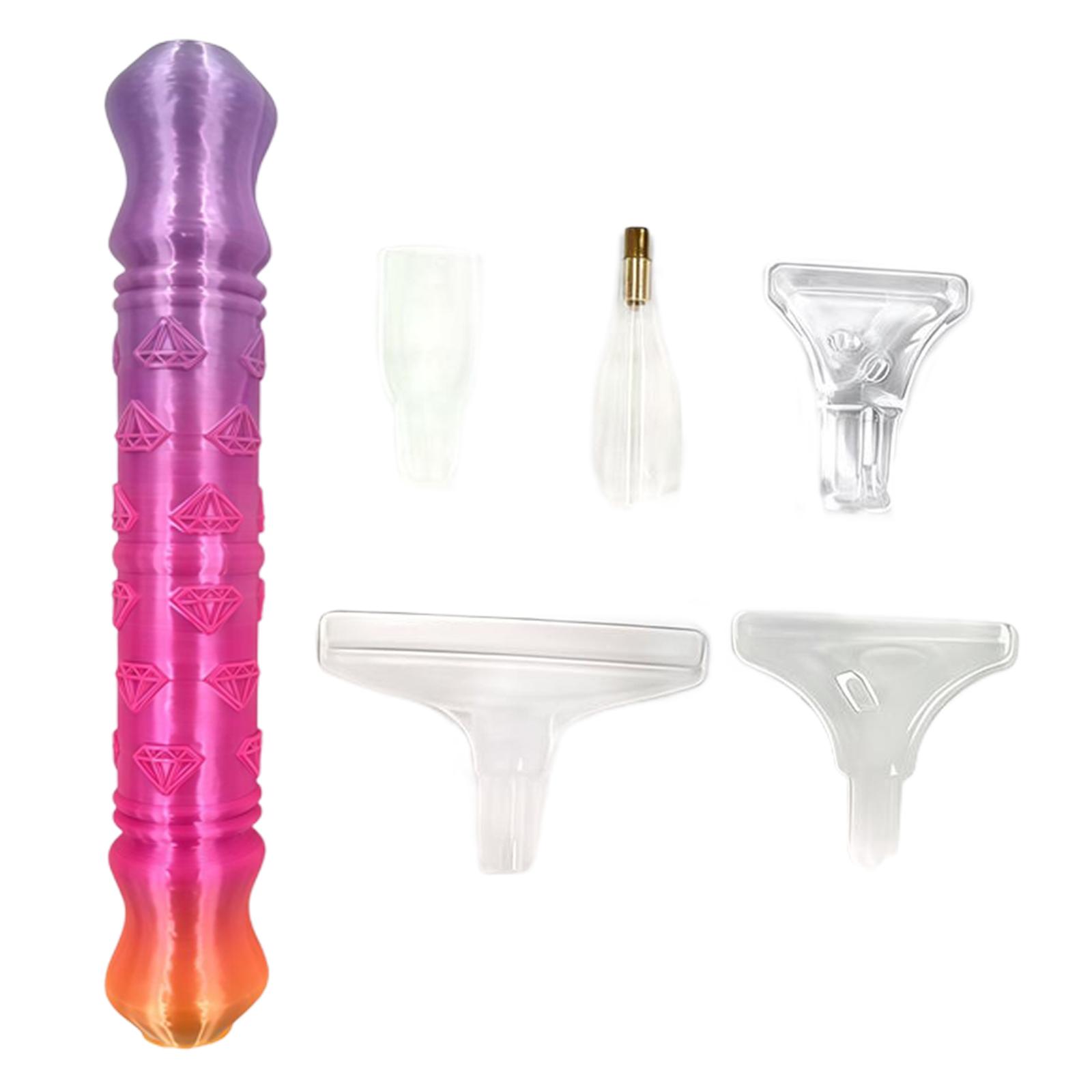 

Diamond Painting Drill Pen with 5 Tips Diamond Painting Art Drill Bead Dot Pen Kit for DIY Diamond Art