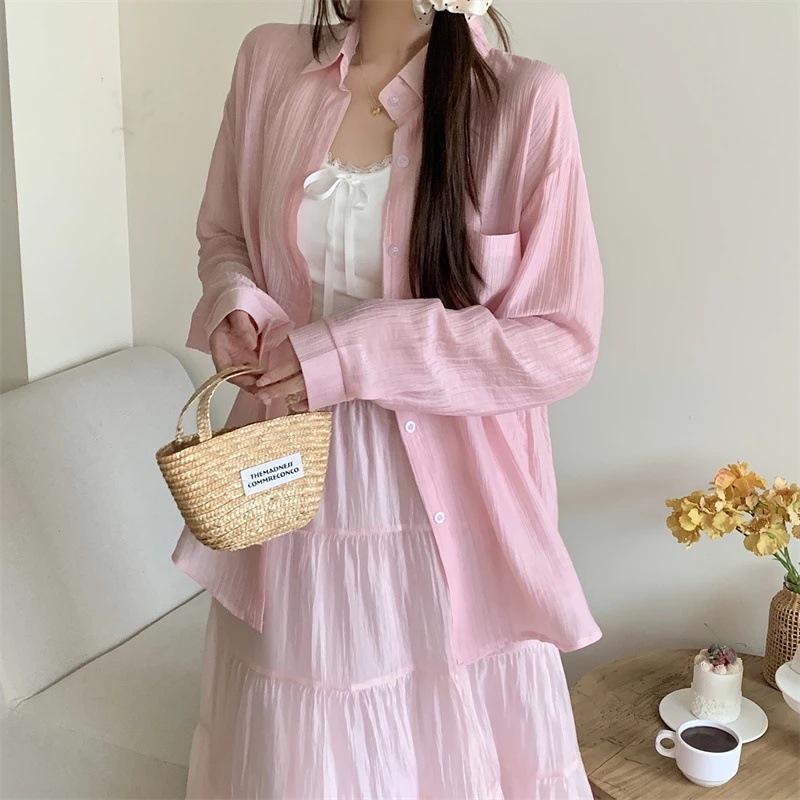 

Women s Tencel Crepe Sun Protection Cardigan - Summer 2025 Lightweight, Loose, Slightly Sheer Jacket Top Small (for 80-120 jin)