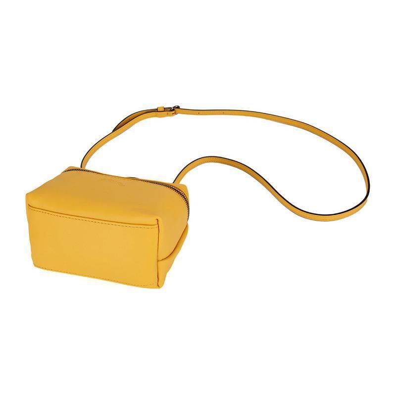 Longchamp Le Pliage Xtra 16 Solid Color Embossed Logo Zipper Closure Leather Box Bag Handheld Shoulder Crossbody Mini Women bags Apricot 10187987222