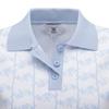 ANEW GOLF Women Sm Logo Pattern Short Sleeve Sweater_Wh