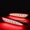 2pcs Car LED Rear Fog Lamp Bumper Light For Mazda 3 5 6 2014-2018 Multi-function Auto Brake Light Dynamic Turn Signal Reflector