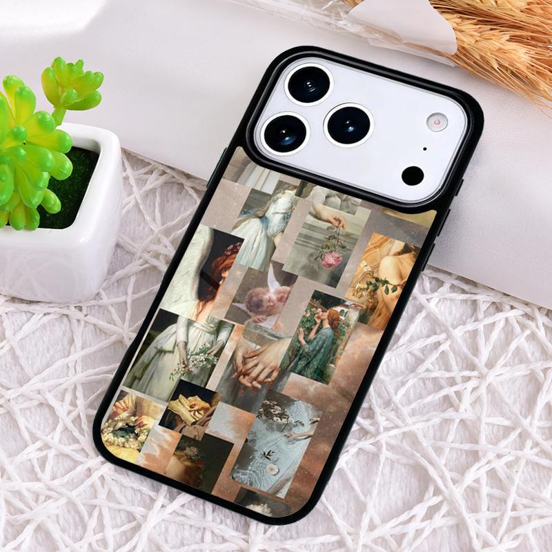 Renaissance Famous painting Collage Shockproof Phone Case for iPhone 17 Air 16e 15 11 12 14 13 Pro Max Cover Coque