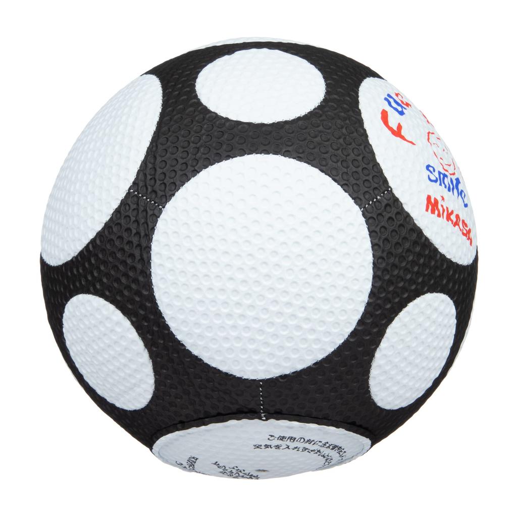MIKASA Junior Soccer Size Fafa Smile Soccer Elementary School Sewn Ball, 4, (for Students), White/Black, Ball, FFF4-WBK