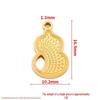 Korean Style Cute Stainless Steel Pendant for DIY Necklace or Bracelet