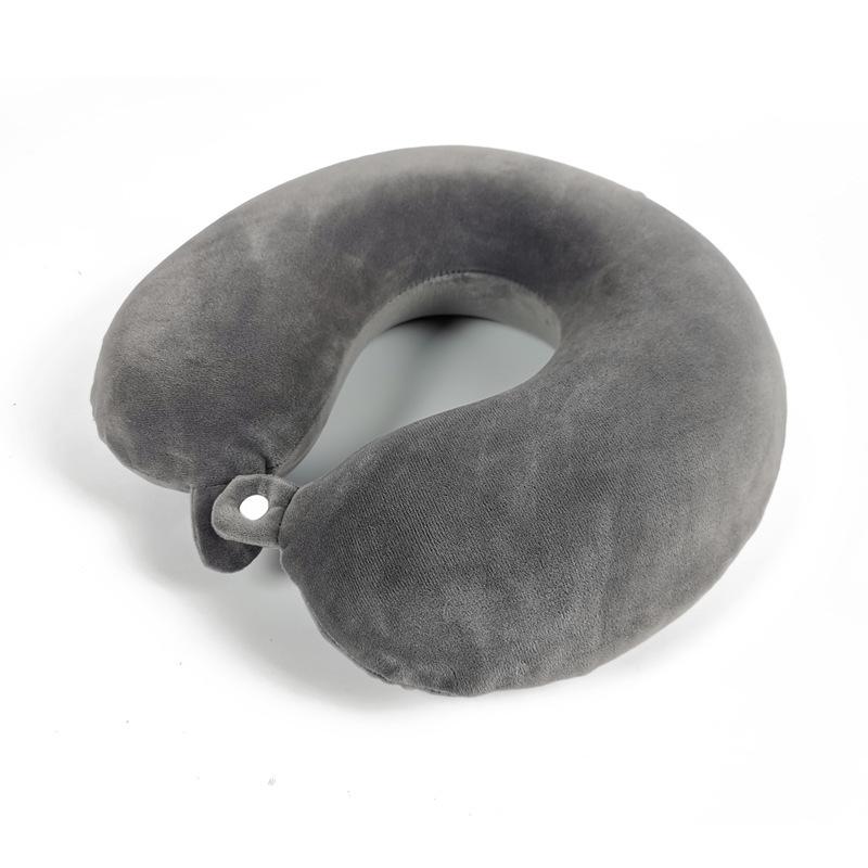 Simple Fashion Plush U-shaped Pillow Driving Travel Neck Pillow Nap Pillow Comfortable Relief Fatigue