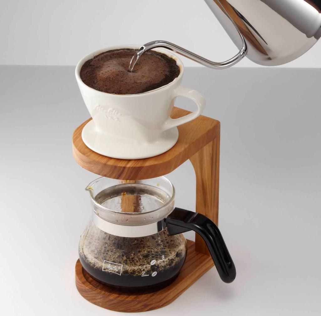 Melitta Coffee Dripper, Ceramic, Made In Japan, Includes Measuring Spoon, For 2-4 Cups, Off-White SF-WH1 X 2