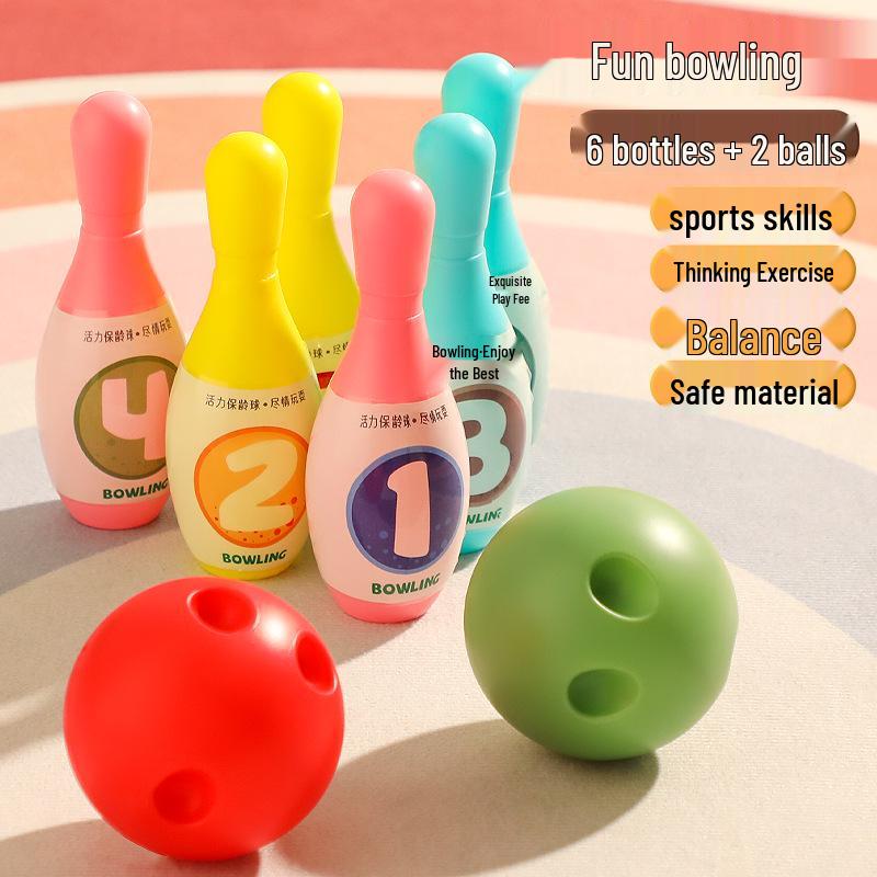 

Детский боулинг-набор: Игра для помещения и улицы для образовательного и родительско-детского веселья