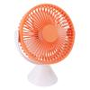 3 Speed Desktop Table Top Fan Hanging Stand Dual Use USB 360 degrees  Rotation Camping Tent Ceiling Fan 1500mAh Orange