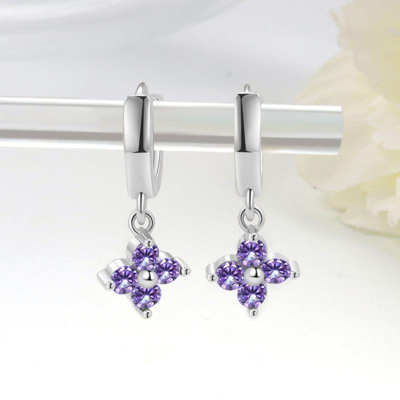 Trendy Geometric Floral Zircon Ear Cuffs Multi Cubic Zirconia Elegant Earrings For Women Fashion Jewelry